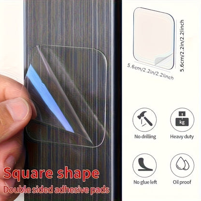 Large Area, Strong And Non-Detachable, No Trimming Required 25pcs Heavy-Duty Nano Double-Sided Tape - Strong Adhesive Removable Film, Suitable for Picture Frames, Hanging Decorations, Carpets, Etc. - for Home And Office Multi-Functional Use