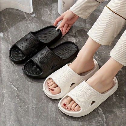 Fashion Home Women'S Thick Sole Anti-Slip EVA Slippers, Men And Women Casual Slip-On Soft Bottom Slippers, Beach Indoor Outdoor Slippers, Women Shoes