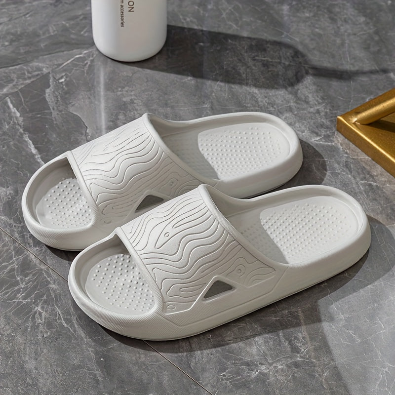 Fashion Home Women'S Thick Sole Anti-Slip EVA Slippers, Men And Women Casual Slip-On Soft Bottom Slippers, Beach Indoor Outdoor Slippers, Women Shoes